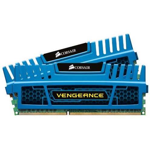 голяма снимка на CORSAIR 2x4GB Vengeance BLUE DDR3 1866Mhz 1.5V