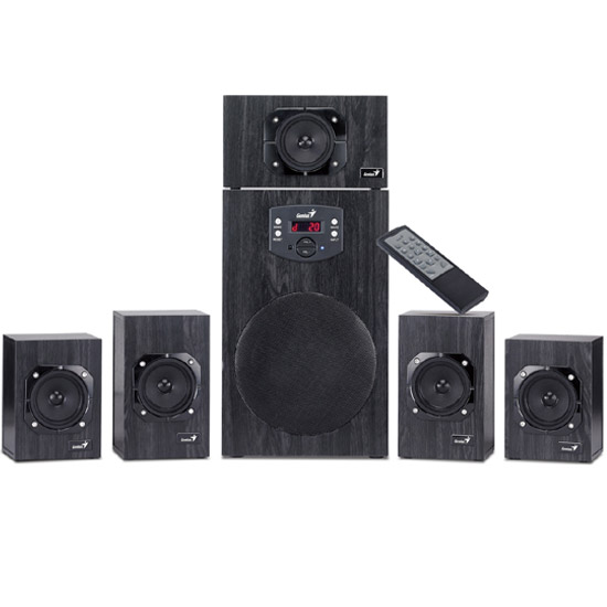 голяма снимка на Genius SW-HF 5.1 4500 125W RMS Wood