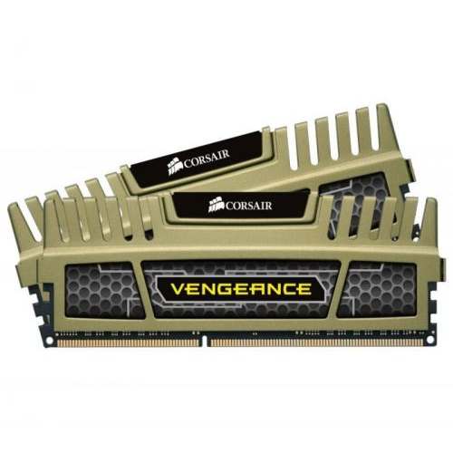голяма снимка на CORSAIR 2x4GB Military Green DDR3 1600Mhz 1.5V