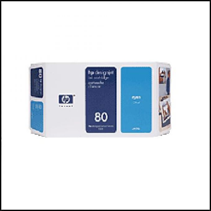 голяма снимка на C4846A HP NO80 CYAN CARTRIDGE
