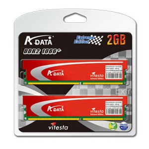 голяма снимка на 2X1GB DDR2 1066+ A-DATA