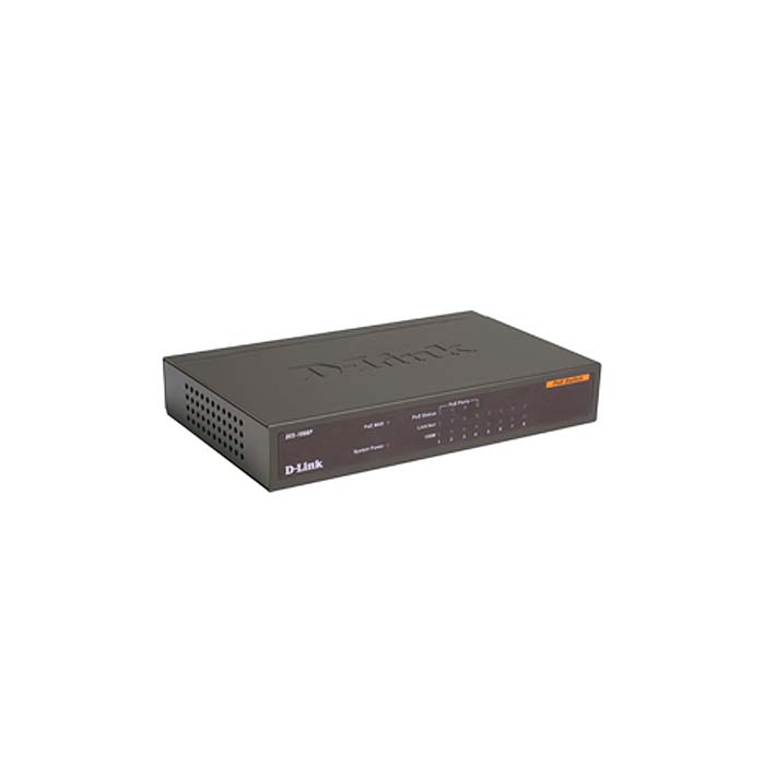 голяма снимка на D-LINK DES-1008P 10/100X8+4POE
