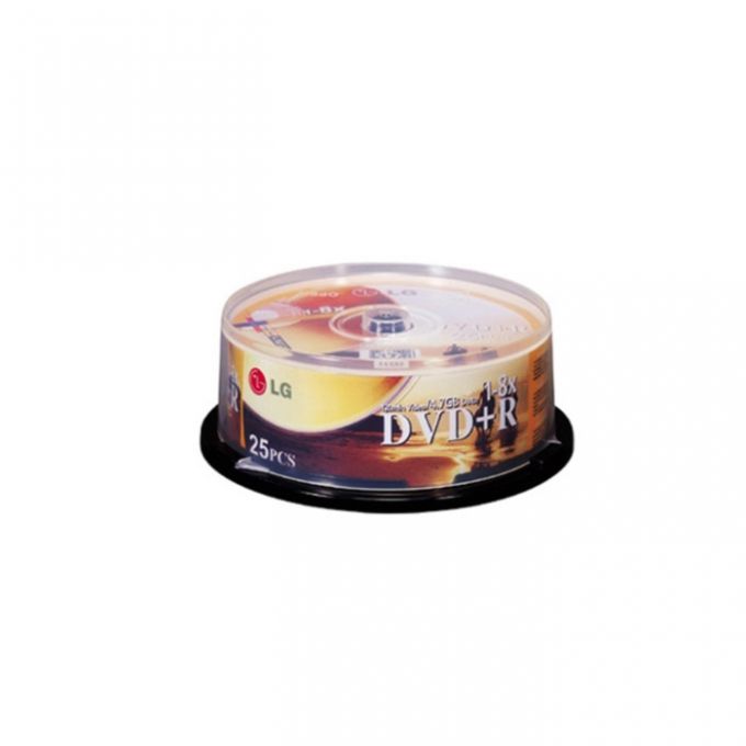 голяма снимка на 25PCS LG DVD+R/8X/CAKE BOX