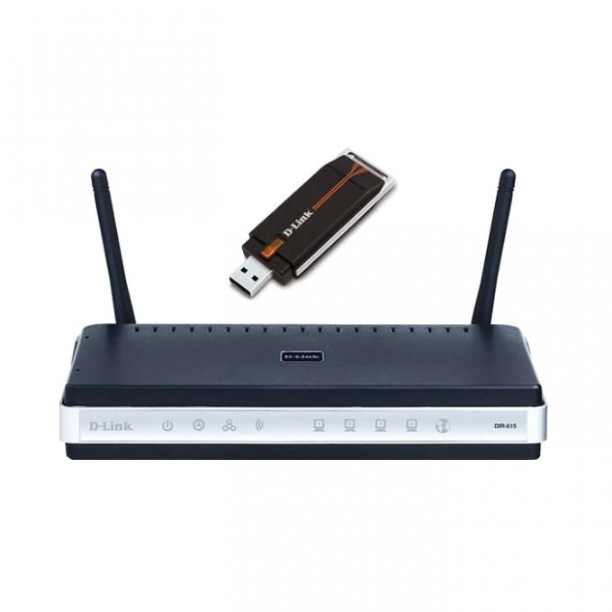голяма снимка на D-LINK DKT-400 WL N ROUTR KIT