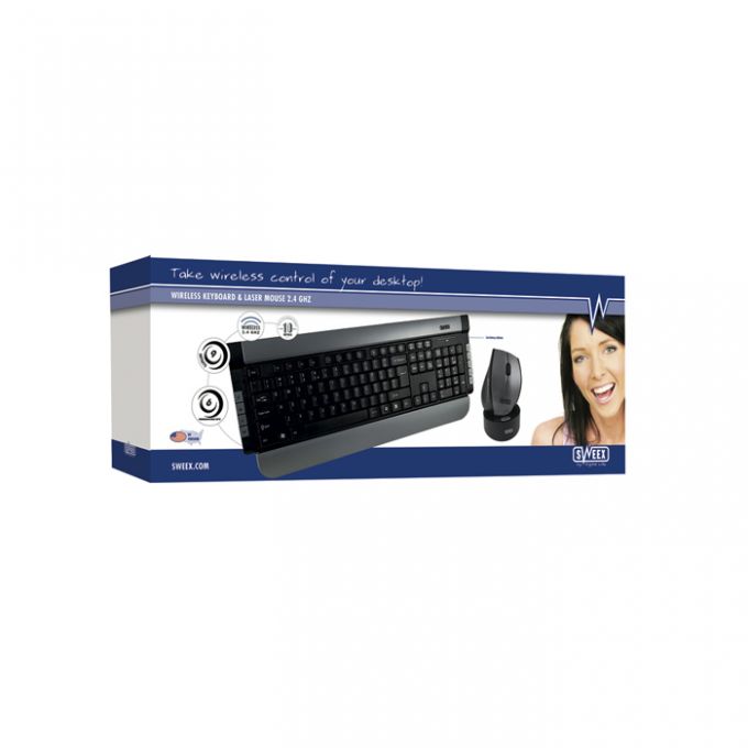 голяма снимка на SWEEX KB225US WL LASER DESKTOP