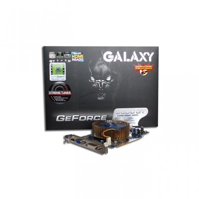 голяма снимка на GALAXY 9800GT 512 D3 LPWR PCIE