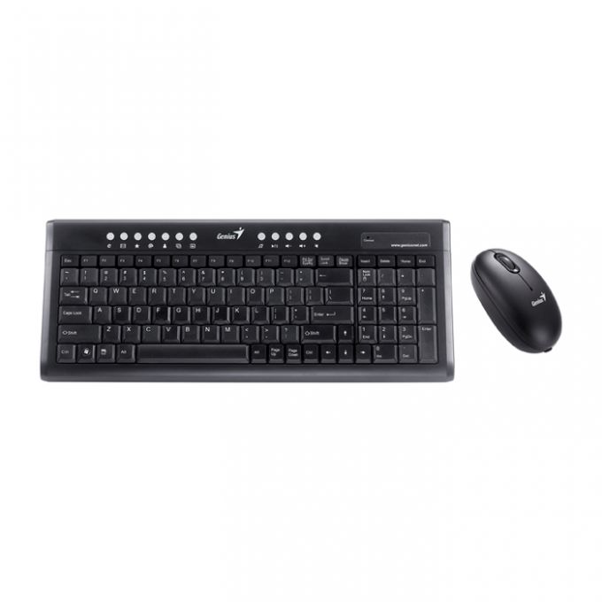 голяма снимка на GENIUS KB+MOUSE LUX800 USB BLK