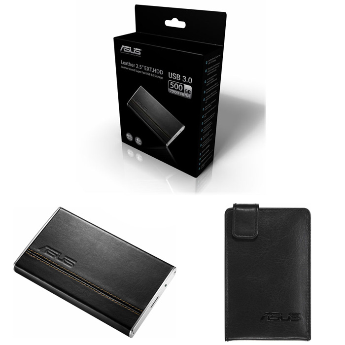 голяма снимка на EXT 500G 2.5 ASUS LEATHER USB3