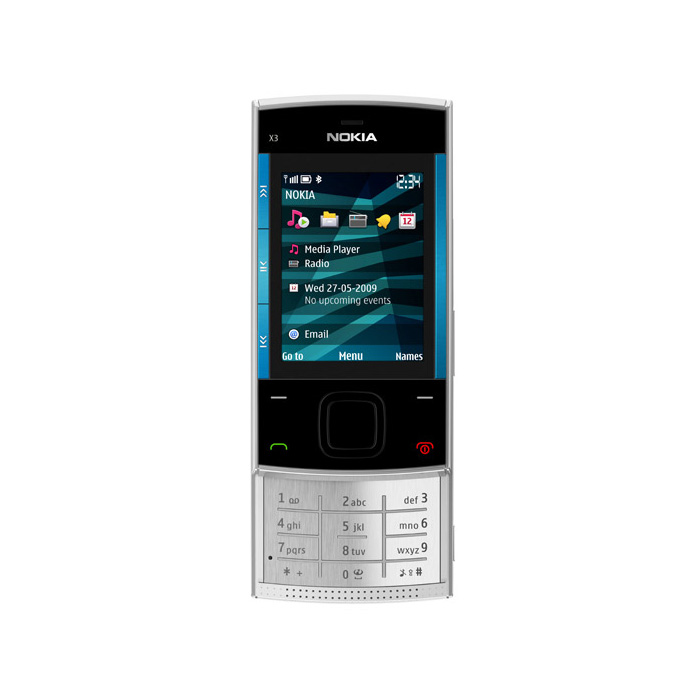 голяма снимка на NOKIA X3-00 BG SILVER / BLUE