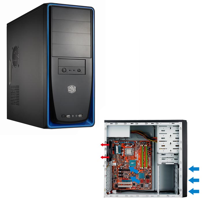 голяма снимка на CM ELITE310 BLUE NO PSU