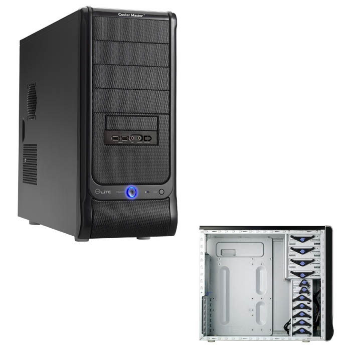 голяма снимка на CM ELITE 330 FULL BLACK/NO PSU