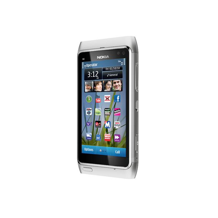 голяма снимка на NOKIA N8-00 BG SILVER WHITE