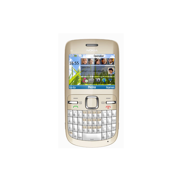 голяма снимка на NOKIA C3-00 BG GOLDEN WHITE