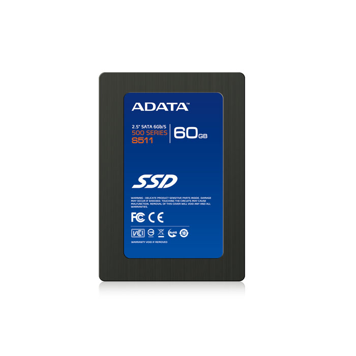 голяма снимка на A-DATA SSD S511 60GB 6GB/SEC