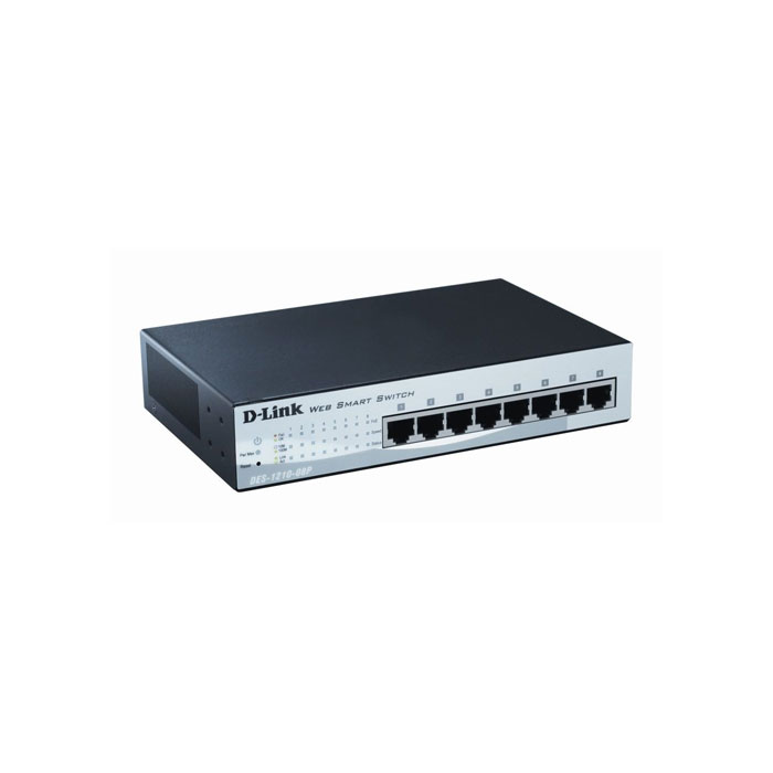 голяма снимка на D-LINK SW DES-1210-08P POE SW