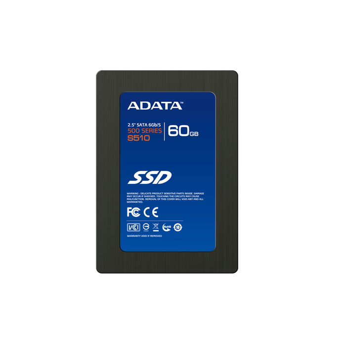 голяма снимка на A-DATA SSD S510 60GB 6GB/SEC
