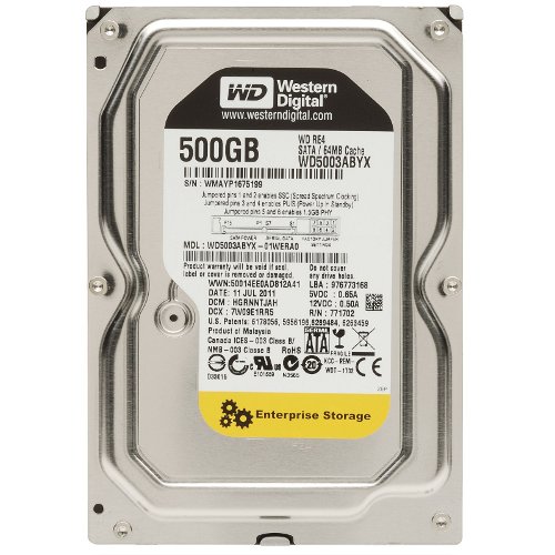 голяма снимка на 500GB WD 7200 64M RE4 CAVIAR
