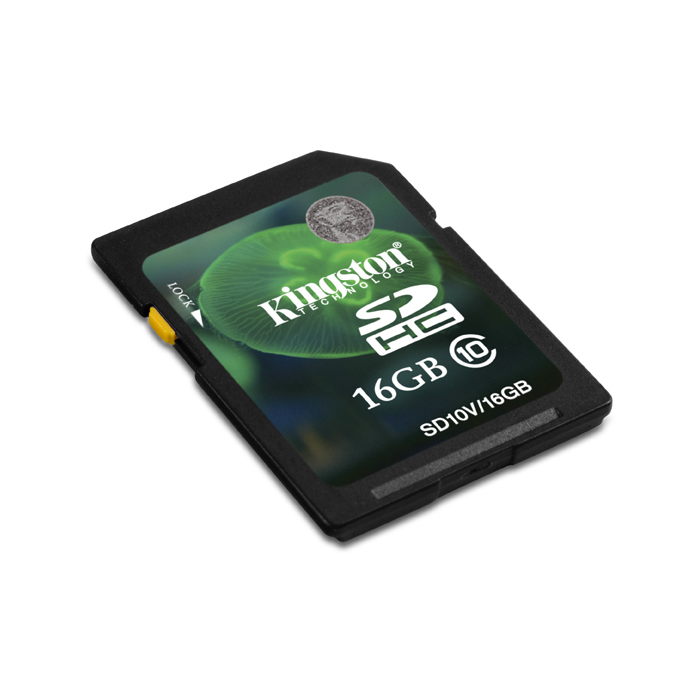 голяма снимка на 16GB SDHC KINGSTON CL10