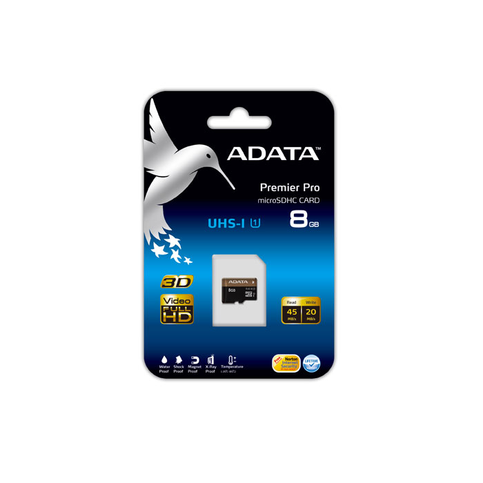 голяма снимка на 8GB SDMICRO UHS-I U1 ADATA