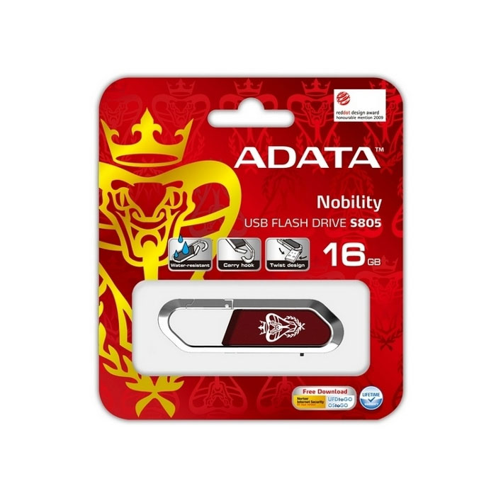 голяма снимка на 16GB USB S805 A-DATA RED SNAKE