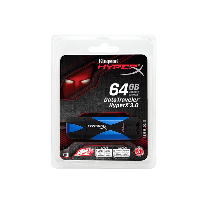 голяма снимка на 64GB USB3.0 DTHX30 KINGSTON