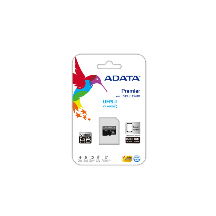 голяма снимка на 8GB SDMICRO UHS-I CL10 ADATA