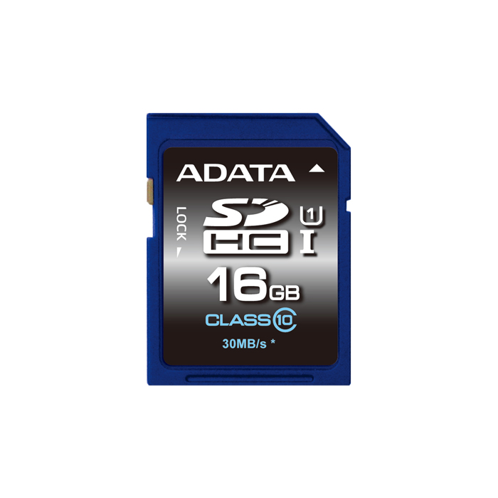 голяма снимка на 16GB SDHC ADATA UHS-I CL10
