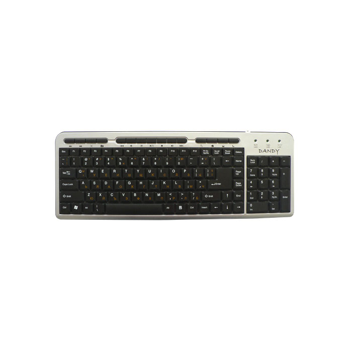 голяма снимка на DANDY SK1 SILVR USB/PS2
