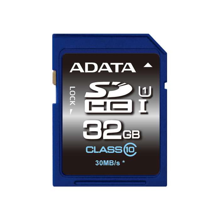 голяма снимка на 32GB SDHC ADATA UHS-I CL10