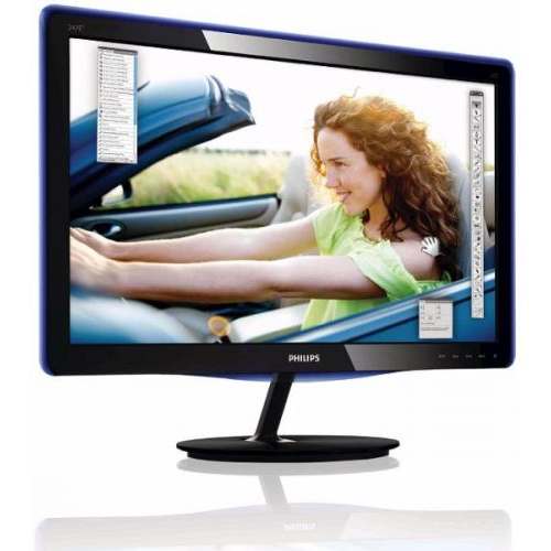 голяма снимка на PHILIPS 24 Slim LED 247E3LSU2 FullHD 5ms DVI Piano black