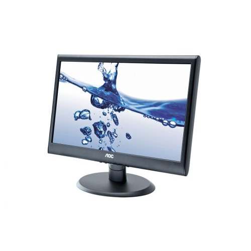 голяма снимка на AOC 18.5 LED E950SWNK 200cd 20M1 5ms VGA Glossy Black 3years