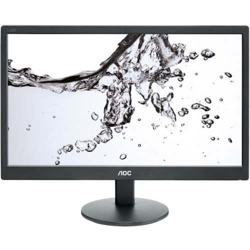 голяма снимка на AOC 18.5LED E970SWN 200cd 20M1 5ms VGA Black 3 years