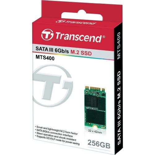 голяма снимка на SSD Transcend 256GB M.2  TS256GMTS400
