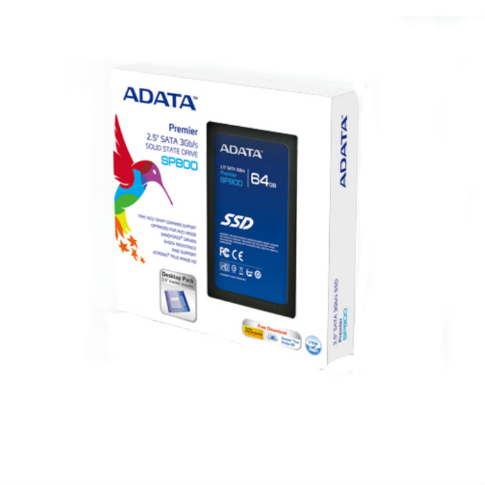 голяма снимка на ADATA SSD SP800 64G REFURB