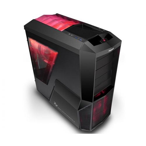 голяма снимка на Zalman Case ATX Z11 PLUS HF1 USB3.0 RED