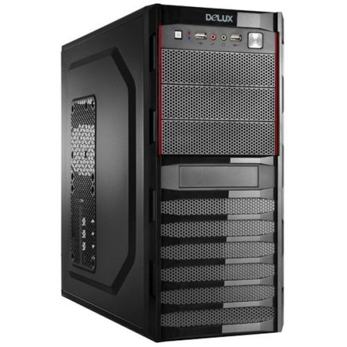 голяма снимка на Case DELUX DLCMV419 Midi Tower ATX no PSU Black