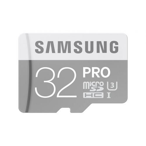 голяма снимка на Samsung MicroSD card Pro 32GB  Class10 UHS1 R90MBs W80MBs