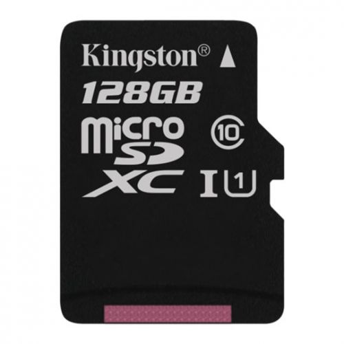 голяма снимка на KINGSTON 128GB microSD Class 10 UHS-I Adapter SDC10G2/128GB