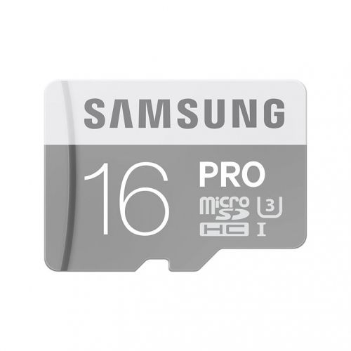 голяма снимка на Samsung MicroSD card Pro series with Adapter 16GB