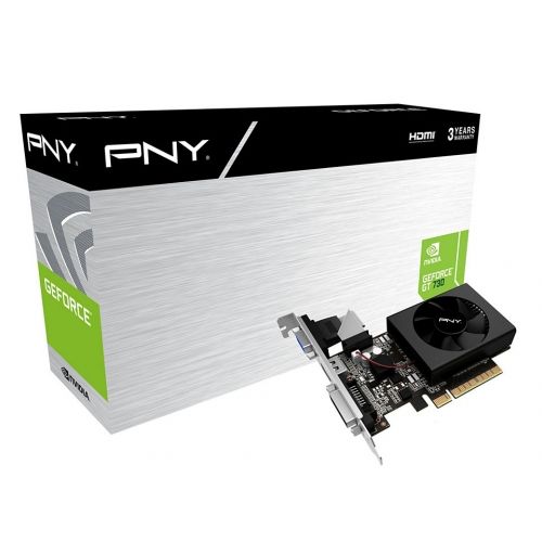голяма снимка на PNY GeForce GT 730 2GB DDR3 GF730GTLP2GEPB