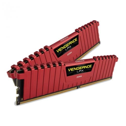 голяма снимка на CORSAIR DDR4 2400MHz 2x8GB CL16 LPX RED 1.20V