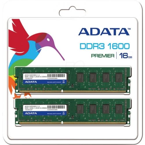 голяма снимка на 2X8G DDR3 1600 ADATA