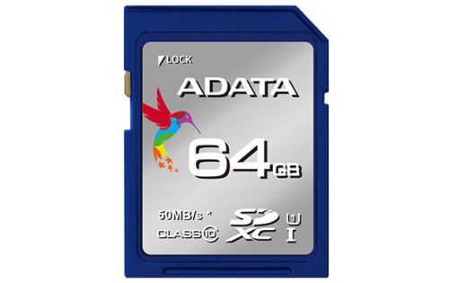 голяма снимка на 64G SDXC UHS-I CL10 ADATA