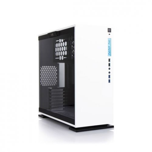 голяма снимка на In Win 303 White PC Gaming Case with Tempered Glass Window