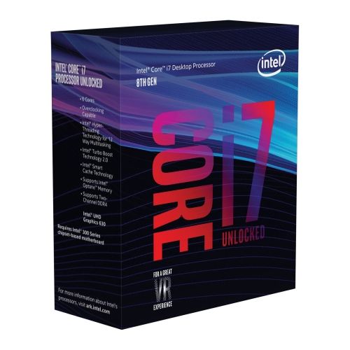 голяма снимка на Intel I7-8700K 3.7GHZ 12MB BOX LGA1151
