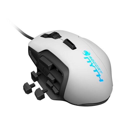 голяма снимка на ROCCAT Nyth Modular White MMO Laser Gaming Mouse ROC-11-901
