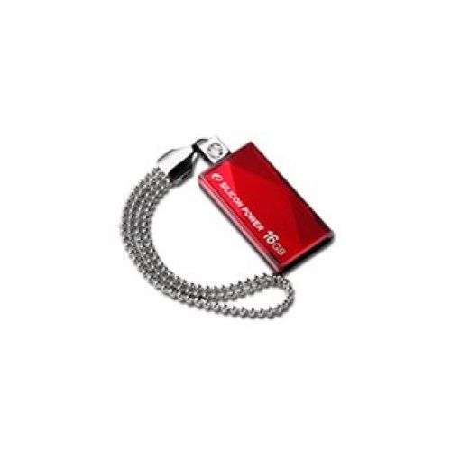голяма снимка на SILICON POWER 16GB USB 2.0 Touch 810 Red SP016GBUF2810V1R