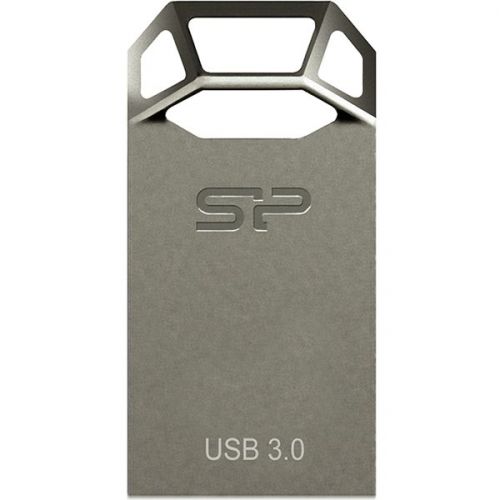 голяма снимка на SILICON POWER USB 3.0 Jewel J50 16GB Titanium SP016GBUF3J50V1T
