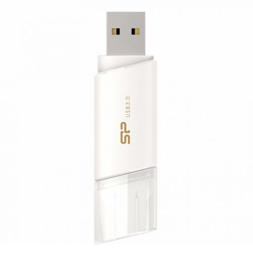 голяма снимка на SILICON POWER USB 3.0 Blaze B06 64GB White SP064GBUF3B06V1W
