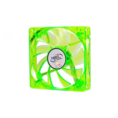 голяма снимка на DeepCool Fan 120mm Green LED Xfan 1300rpm DP-FLED-XF120GB
